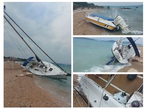 Dva plovila nasukana na Jadriji, dvije jedrilice kod Dramlja i Sv. Petra, a brodica bez nadzora između otoka Vira i Paga