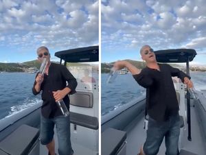 VIDEO Poznati glazbenik zbog promocije sebe i hvarskog restorana, bacao boce u more!