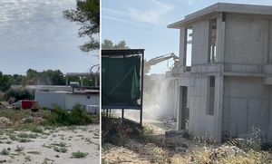 EKSKLUZIVNO! VIDEO Vlasnik Medicola sam krenuo rušiti zgradu na Čiovu koju je bespravno sagradio?