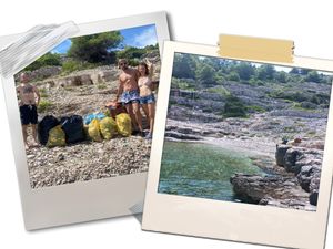 Mladi ljudi sa Žirja i njihovi gosti iz Poljske očistili uvalu na otoku