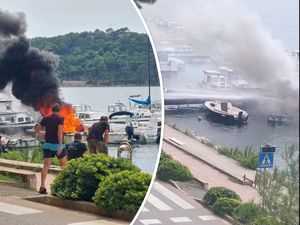 Jedna osoba opečena, a izgorjelo pet brodica u Malom Lošinju