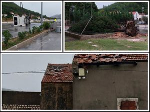 Nevrijeme u čitavoj Dalmaciji: "Vjetar čupao stabla i krovove, prevrtao vozila na Braču i u Stonu!"