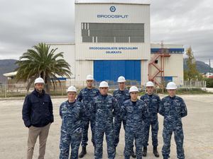 Kadeti sa studija Vojnog pomorstva proveli terensku nastavu u Brodosplitu