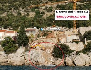 POZVANA INSPEKCIJA Darijo Srna kod Dubrovnika gradi kuću, a dio materijala građevinari bacaju u more!