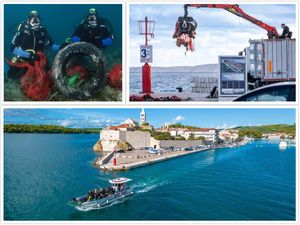 THINK GREEN Iz podmorja Raba ronioci izvadili pet tona otpada!