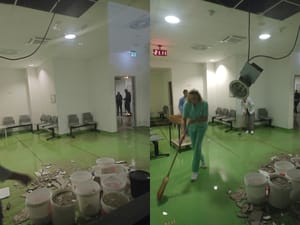 Popustio krov nove zadarske poliklinike i to uslijed veće količine kiše!