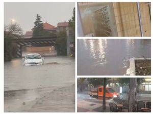 POPLAVA U ZADRU Ceste opet postale bujice, poplavio zatvoreni gradski bazen