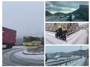 KAOS NA SPLITSKOM PODRUČJU Snijeg opet iznenadio Dalmatince, većina nema zimske gume - Policija: "Apeliramo na vozače..."