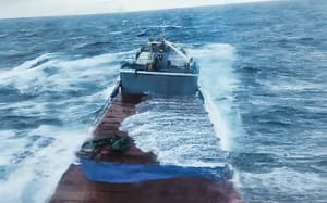 Posljednje snimke teretnog broda prije potonuća kod obale Grčke