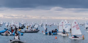 Gužva u cilju na regati Svetog Nikole