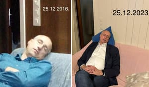Tradicija Božićnog drijemanja splitskog gradonačelnika - Supruga Marijana: "Sleeping beauty, since 2016."