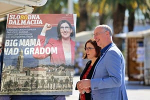 Nakon što ih je splitski gradonačelnik prozvao za medijski reket, Slobodna Dalmaciju na naslovnicu stavila njegovu ženu