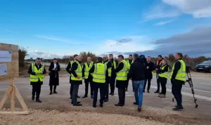 Počela rekonstrukcija raskrižja na ulazu u Škabrnju koja će povećati prometnu sigurnost