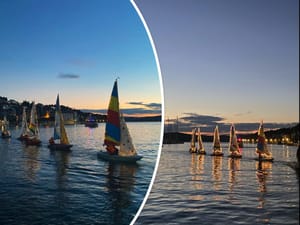 LAMPADU FERALI Milnarska vala zasvijetlila jedrima malih jedriličara