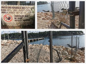 Zašto je ograda u Crvenoj luci u moru? Koncesiju imaju do 2027., ali pomorsko dobro ne smiju isključiti iz opće upotrebe!