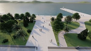 FOTO Početak parternog uređenja zadarske rive i završetak uređenja 'skate parka'