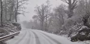 VIDEO Ne, ovo nije Gorski Kotar, već Cres s 3 cm snijega!