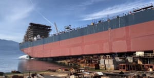 Porinuće najdužeg broda ikad proizvedenog u 3. Maju