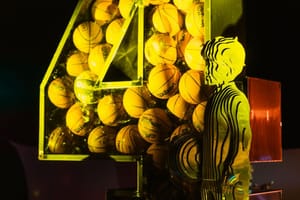 Instalacija u spomen na Dražena Petrovića postavljena na Festivalu svjetla u Zagrebu