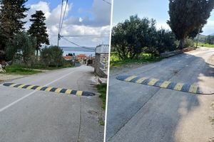 Na Pašmanu je postavljen niz prometnih uspornika