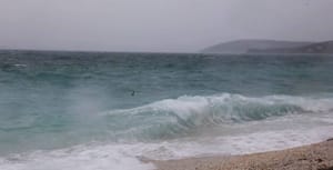 Kiša i jugo u Slatinama na Čiovu