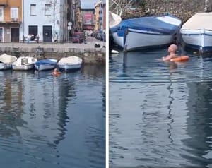 Oklada ili nešto drugo? Tip se okupao u zagađenom Mrtvom kanalu u Rijeci