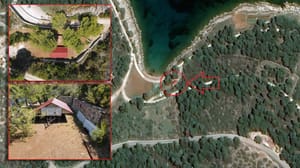 MULJANJE PRED LEGALIZACIJU? Donijeli krov na prikolici u bračku uvalu, kako bi iz zraka izgledalo da je tu "kuća"