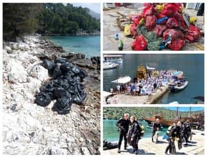 Iz podmorja otoka Jakljana, 168 ronioca izvuklo 25 m³ otpada!