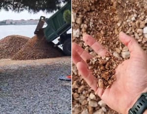 Direktor hotela u Vodicama zemljom zatrpao pomorsko dobro - Nakon intervencije Morskog: "Ima jedan dan da ukloni ove hrpe!"