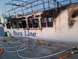 Policija dovršila očevid požara putničkog broda na Čiovu