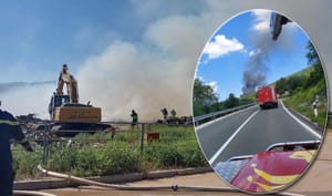 ZAVRŠEN OČEVID Policija isključuje moguće uzroke velikog požara reciklažnog dvorišta