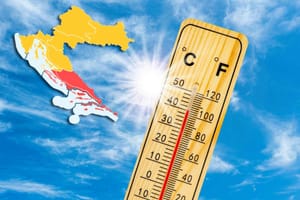 CRVENI METEOALARM ZA DALMACIJU Nakon rekordnih temperatura, danas vrhunac toplinskog vala