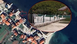 U Brocama kod Stona izgradili mul i podigli ogradu da nitko ne može proći