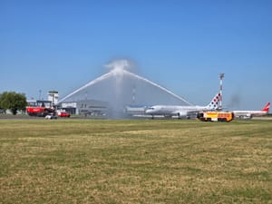 Svečeno dočekan novi zrakoplov Croatia Airlinesa - Butković: "Ovo je prvi od 15 u floti"