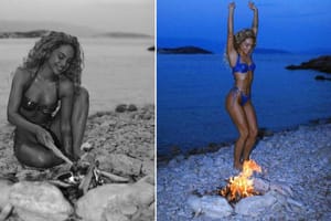 KAZNE ZA OVO SU OGROMNE! Usred sezone požara, influencerica pali vatru na otvorenom na plaži otoka Krka, da bi se fotografirala za Instragam