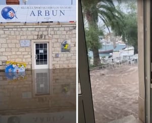 NEVRIJEME NA BRAČU Grom izazvao požar kod Bola, poplavljen i Supetar