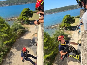 FOTO Osposobljavanje vatrogasnih K9 timova za spašavanje iz dubina i visina