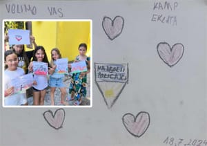 Policajcima i vatrogascima stigla zahvala 120 djece koju su iz kampa Medena spasili tijekom katastrofalnog požara