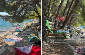 Počeli su i stabla rezervirati! Cijela plaža u Dragama zauzeta ostavljenim stvarima
