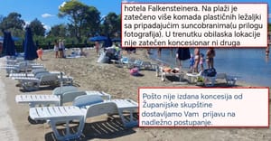 Pogledajte kako u Zadru različito (ne) tretiraju identičan problem okupacije pomorskog dobra ležaljkama od strane hotelskog lanca