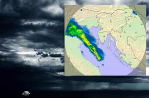 Olujna linija se razvila na otvorenom moru sjevernog Jadrana - Stigla je do Istre!