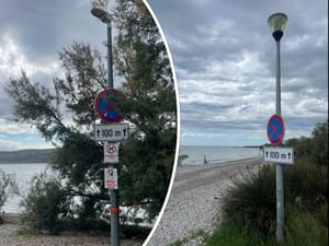 PLAŽA ILEGALNO GLUMI CESTU Iz Selina upozoravaju: "Netko je i prometne znakove postavio protuzakonito na cestu koja ne postoji!"
