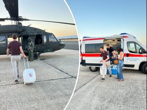 Helikopterom HRZ-a Black Hawk prevezeno srce iz Zadra do Zagreba