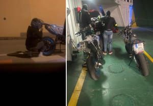 Njemački motociklisti voze bez tablica, pa ih montiraju tek na trajektu