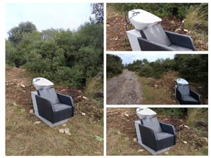 Zanimljiva "instalacija" kod Pule: "Treba li netko kod frizera?"