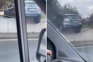 U Zadru je netko autom preletio preko betonske ograde