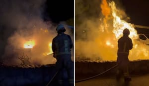 Požar polupodzemnih kontejnera u Splitu