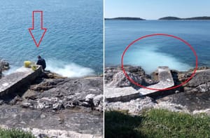 KRKANLUK NA HVARU: "Furešti pituraju vilu i sav višak piture i svo smeće u more!"