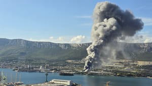 VIDEO Golemi požar u Kaštel Sućurcu - gori Pevex!