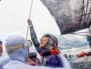 103 METRA POD MOREM Novi svjetski rekord najdublje Hrvatice Sande Delije!